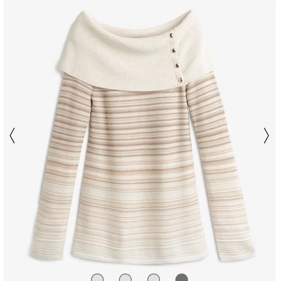 White House Black Market Off-the-Shoulder Sweater - Picture 4 of 8